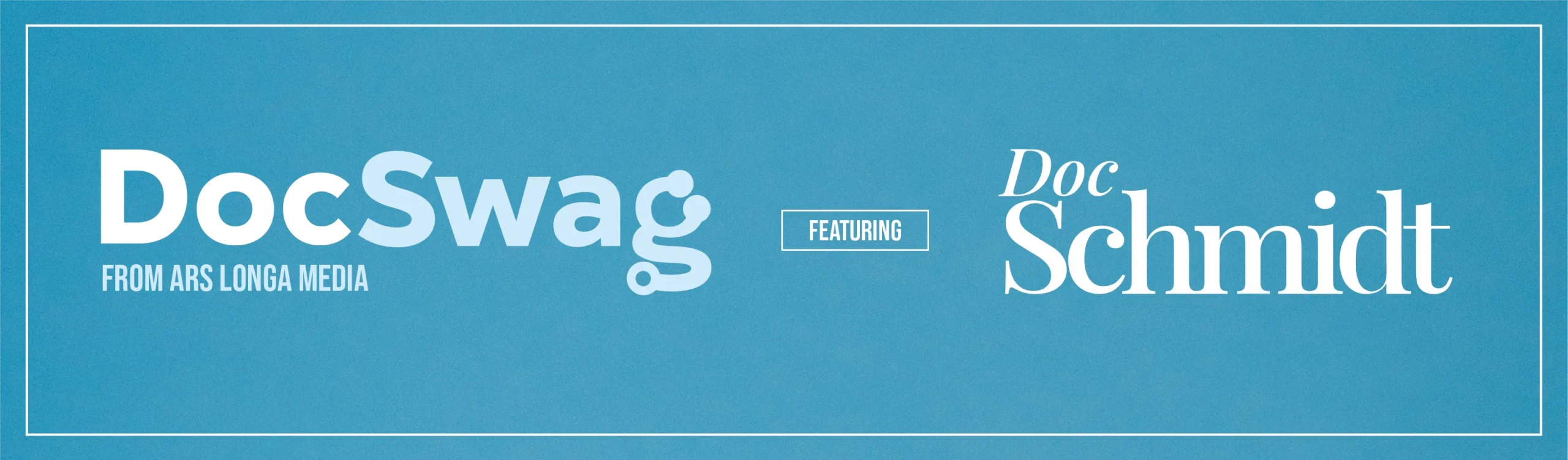 DocSwag from Ars Longa Media store banner, featuring Doc Schmidt Merch